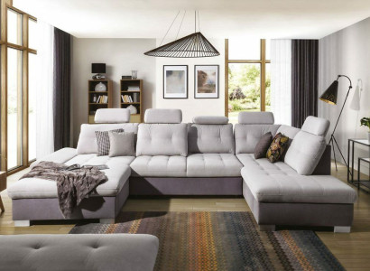 Upholstery Classic Living landscape Living room Corner sofa Suite Sleep Sofas Sofa